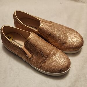 Juicy Couture Rose Gold Slip-On Sneakers – Size 5